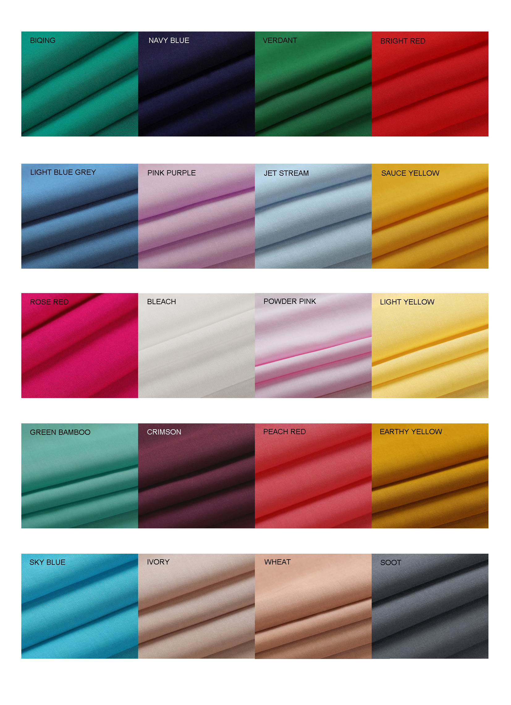 FABRIC COLOR SWATCHES